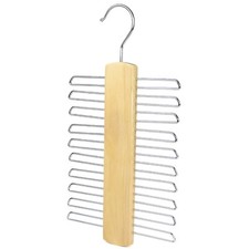 Wooden Tie Hanger  20 Bar- Belt & Tie Rack Storage Organiser, The Hanger Store™ Wardrobe Organiser price