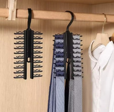 Adjustable 360° Scarf Tie Rack | 20 Hanger Belt Holder | Compact Organizer Wardrobe Organiser price