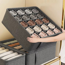 Clothes Drawer Organiser Set 12 Foldable Wardrobe Storage Boxes NonWoven Divider Wardrobe Organiser price