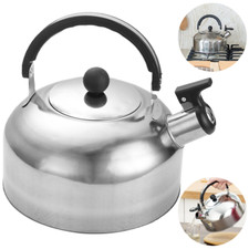 2L Stainless Steel Whistling Camping Kettle Cordless Gas Hob Kitchen Teapot UK Camping Kitchen price