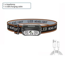 Super Bright Waterproof Head Torch Headlight LED USB Rechargeable Headlamp Fish Headlamp price
