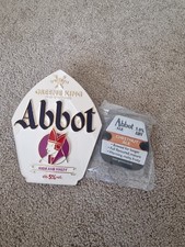 abbot ale Metal pump clip.  Man Cave, Home Bar, Collectors ALES price