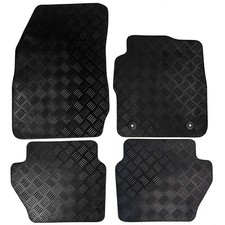 Fits Ford Fiesta Mk7 2011-2017 Tailored Rubber Car Mats Black 4pc Floor Mat Set Mat price