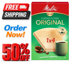 Melitta 6658076 Pack Original Size 1X4, 80, Filter Coffee Makers, Brown, Paper u Coffee Makers price