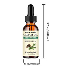 Mix Castor Oil and Rosemary Oil for Hair Growth Enhances hair thickness and Shin Hair Loss Products price