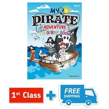 NEW MY PIRATE ADVENTURE CHILDRENS BOYS KIDS COLOURING ACTIVITY BOOK Adventure price