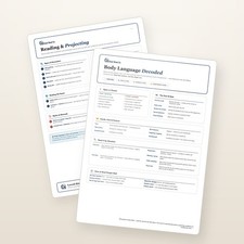 Body Language Decoded Cheat Sheet — Premium Laminated A4 Print, Double-Sided Body Language Books price