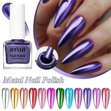 Metallic Nail Polish Super Shine Chrome Mirror Effect Art Nails Varnish 8Color Nail Polish price
