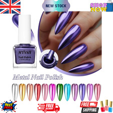 Metallic Nail Polish Super Shine Chrome Mirror Effect Art Nails Varnish 8Color Nail Polish price