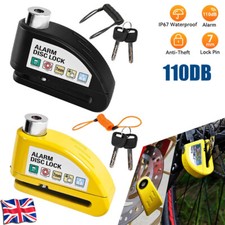 MOTORBIKE SECURITY DISC LOCK ALARM BRAKE SCOOTER MOTORCYCLE BIKE SECURITY CHAIN Motorcycle Lock & Alarm price