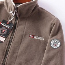 UK Men's Fleece Jacket Outdoor Warm Thick Norway Ski Mountain Coat Full Zip Coat Men's Jacket price
