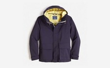 J.Crew Brunswick Men's Hooded Water Resistant Rain Jacket Navy Small Men's Jacket price