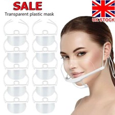 Reusable Clear Mask Plastic Half Face Cover  Anti-saliva Protective Face Shield Face Shield & Mask price