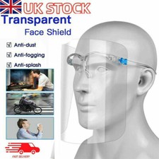 FACE SHIELD FULL VISOR GUARD COVERING WITH GLASSES PROTECTION TRANSPARENT MASK Face Shield & Mask price