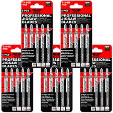 25 x TopsTools T144D Fast and Straight Cut Jigsaw Blades For Wood Dewalt Bosch Jigsaw price