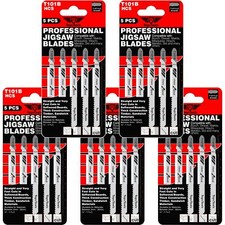 25 x TopsTools T101B Jigsaw Blades for Laminate Clean Cuts Dewalt Bosch Makita Jigsaw price