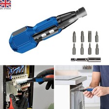 LED Light Rechargeable Cordless Electric Screwdriver Set Mini Power Tool+Bits UK Cordless Screwdriver price