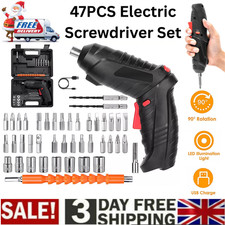 47PCS Electric Screwdriver Rechargeable Kit Cordless Drill Drill Driver Bits Set Cordless Screwdriver price