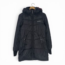 O'Neill Black Longline Full Zip Hooded Puffer Jacket Coat Women's Size M Medium Women's Coat price