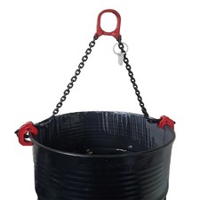 Chain Oil Drum Lifter 2 Legs Self Locking Barrel Vertical Hoist Lifting Tongs Chain Hoist price