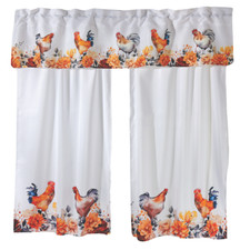 ROOSTER KITCHEN CURTAINS SET 3 Curtain Set price