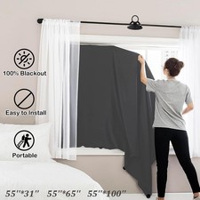Portable Curtains Temporary Window Shades Cover with Suction Cup Blackout Blinds Curtain Set price