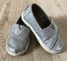 Girls Classic silver TOMS shoes - Infant UK size 5 Girls' Classic Shoes price