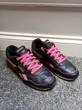 Ladies Womens Girls Reebok Black Pink Lace Up Trainers Sneakers Shoes Size 5 Girls' Classic Shoes price