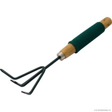 Wooden Handle Hand Cultivator 3 Prong Garden Tool Foam Grip Soil Rake Cultivator price
