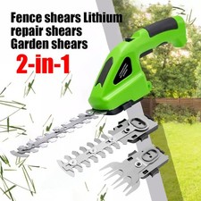 2-IN-1 Electric Hand Held Grass Shear Hedge Trimmer Shrubbery Clipper Cordless Hedge Trimmers price