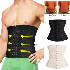MENS WAIST TRAINER BODY SHAPER TUMMY CONTROL BELT BELLY COMPRESSION SLIM CORSETS Men's Corset price