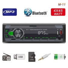 UK Single 1DIN Car Radio Stereo Bluetooth FM/USB/AUX/TF Audio In-dash Head Unit Car Stereos price