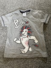 Team GB Unisex Kids T-Shirt 3-4 Years Grey Pride Graphic Cotton Crew Neck Girls' Jersey price