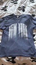 Primark girls age 11-12Blue New York Graphic Logo Crew Neck Short Sleeve T-Shirt Girls' Jersey price