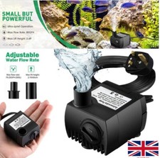 Water Pump Feature Fountain Outdoor Garden Fish Pond Submersible Aquarium UK Submersible Pump price