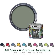 RONSEAL GARDEN PAINT FOR EXTERIOR WOOD METAL STONE BRICK SHEDS ALL COLOURS NEW Sapling price