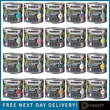 RONSEAL GARDEN PAINT FOR EXTERIOR WOOD METAL STONE BRICK SHEDS ALL COLOURS NEW Sapling price