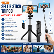 TELESCOPIC SELFIE STICK BLUETOOTH TRIPOD MONOPOD PHONE HOLDER FOR SAMSUNG IPHONE Selfie Stick price
