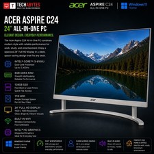 Acer Aspire C24 24" AIO PC Intel i3 8GB RAM 128GB SSD+1TB HDD Windows 11 All-in-One PC price