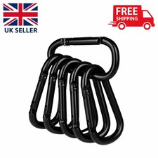 6 Pack Heavy Duty Carabiner Clip Screw Lock D Ring Keychain Hook Keychain price
