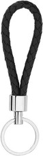 Braided Leather Keychain | Metal Ring Car Key Holder Pendant | Gift Keyring Keychain price