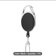 Retractable Key Chain ID Card Fob Belt Clip Lanyard Extendable. Keychain price