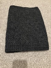 Black Mens Neck Snood Warmer Fleece Thermal Lined Knitted Women Winter Scarf UK Men's Neck Warmer price