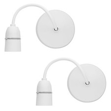 2X 6inch Pendant Light Fitting Set White Ceiling Rose BC Lamp Holder With Cable Chandelier price