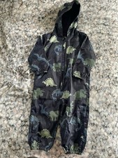 George Dinosaur Lightweight Puddle suit Navy 2-3years Boys' Raincoat price