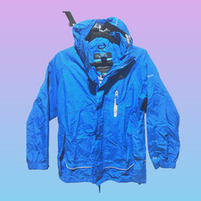 trespass kids jacket year 11/12 blue rain coat/windbreaker Boys' Raincoat price