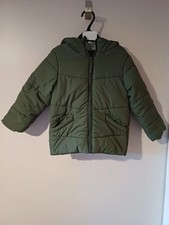 Boys Green Hooded School Waterproof Rainy Day Winter Zip Up Coat Age 4 Years Boys' Raincoat price
