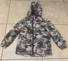 F&F Boys Grey Camo Hooded Lightweight Jacket Zip 7-8 Years Boys' Raincoat price