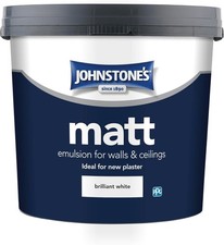 5LTR - JOHNSTONES JONMAT CONTRACT MATT EMULSION BRILLIANT WHITE Interior Wall Paint price