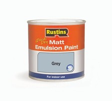 Rustins Quick Dry Matt Emulsion Paint White/Grey/Magnolia 250ml/500ml Interior Wall Paint price